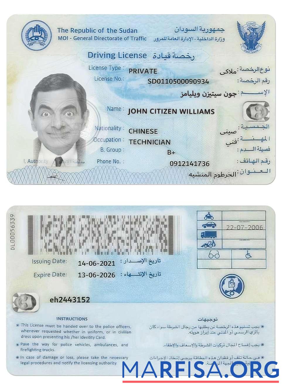 Downloadable Sudan driving real example